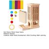1 Set Wooden Stick Tower Dice Game with Accessories Fine Stick Counting Math Motor Skills Colorful