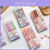 Adorable 0.5mm 6pcs Ins Press Gel Pen Set Ideal For Students In Cute Cartoon Designs
