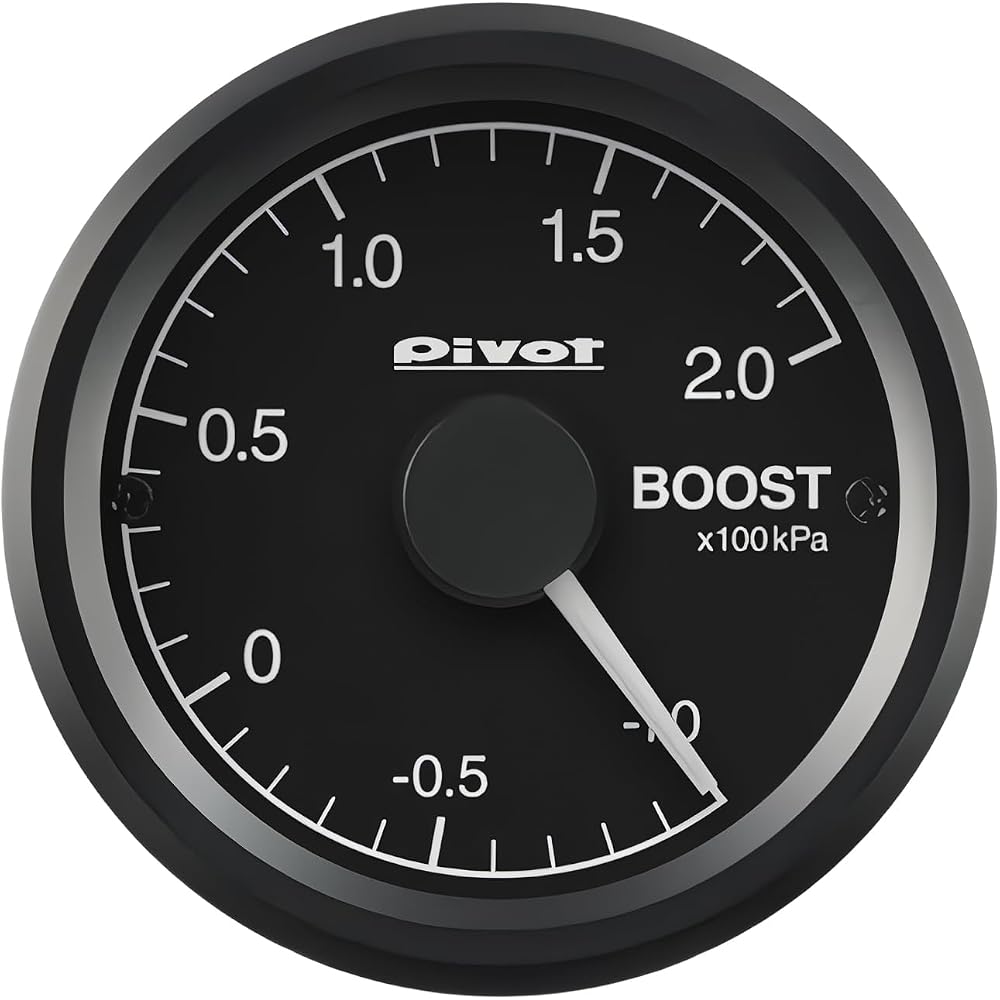 Pivot GT GAUGE-52 Boost Gauge with White Illumination GSB-5