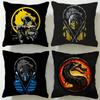 Classic Game Mortal Kombat Cushion Cover Soft & Easy-Wash Pillow Case – Versatile for Couch, Bed, Travel and Office