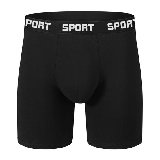 

Мужские трусы-боксеры облегающего кроя с принтом в виде букв и цветными вставками, эластичные трусы средней талии с плавными линиями и U-образной формой L чёрный