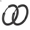 1 Paar Edelstahl Mode Punk Unisex Ohr Hoop Kreis Ohrringe Schmuck Geschenk