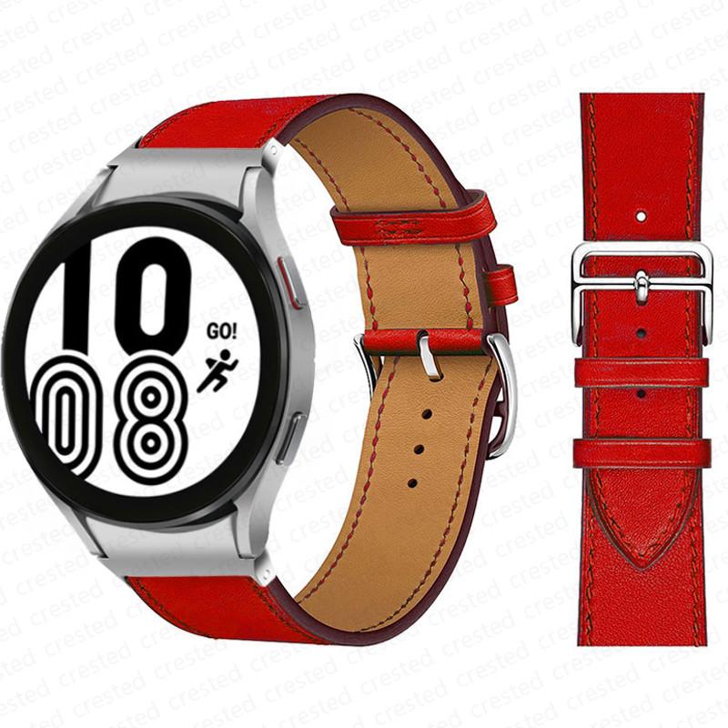 20mm Armband für Samsung Galaxy Watch 6 4 classic/5 Pro 44mm 40mm 47mm 43mm 45 Ohne Lücken Lederarmband Correa Galaxy Watch 6 Armband