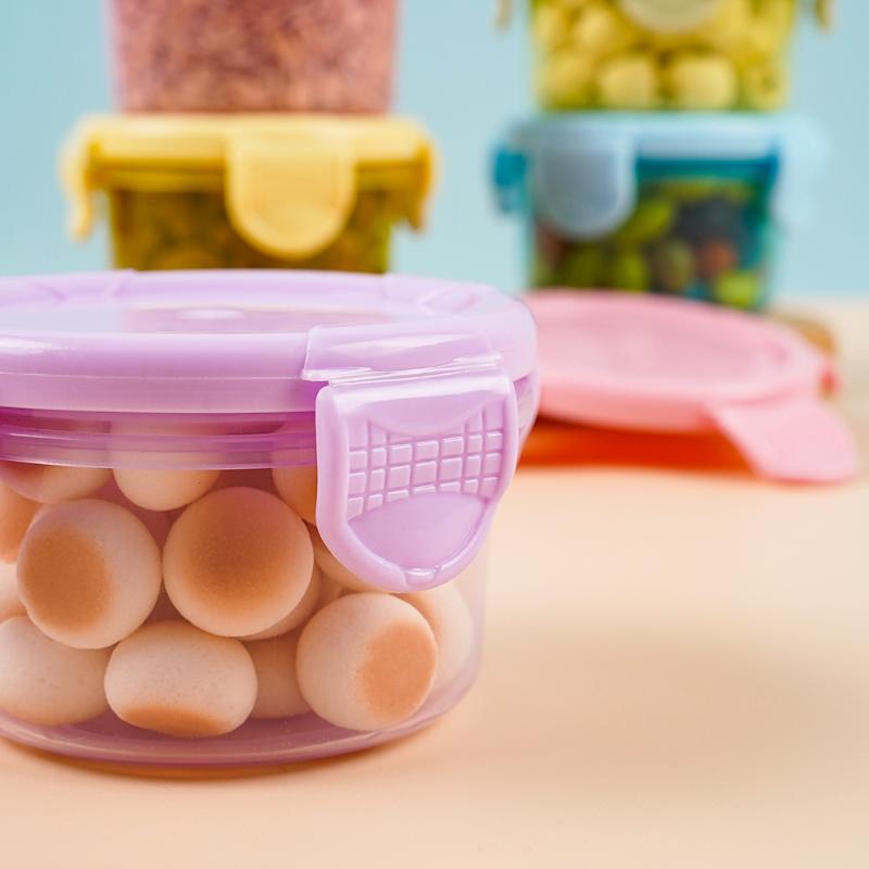 1/3/6Pcs Food Grade Mini Storage Box Baby Supplement Seasoning Sauce Packaging Storage Box Microwave