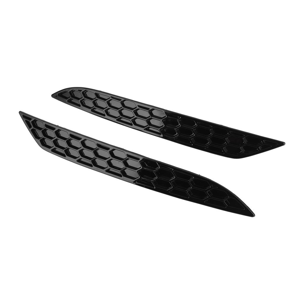 2Pcs Gloss Black Rear Bumper Reflector Honeycomb Delete Set Fit for MK7.5 GTD R2017?2020