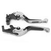 Adjustable Brake Clutch Levers CNC Aluminum Alloy Replacement for Yamaha MT25 MT‑03 R25 R3Silver