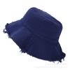 New Edged Bucket Hat Unisex Fashion Washed Cotton Soft Wide Brim Outdoor Summer Beach Sun Hat