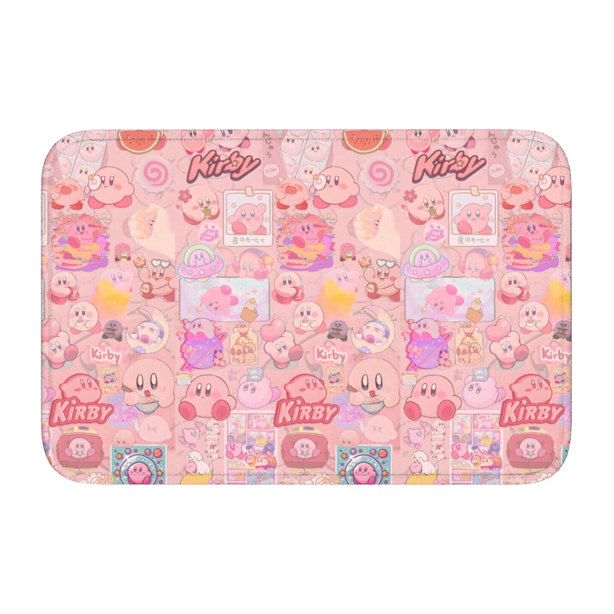 

Custom Kirbys Cartoon Game Doormat Non-Slip Entrance Welcome Kitchen Bathroom Floor Door Mat Toilet Living Room Carpet Rug 60cm x 90cm