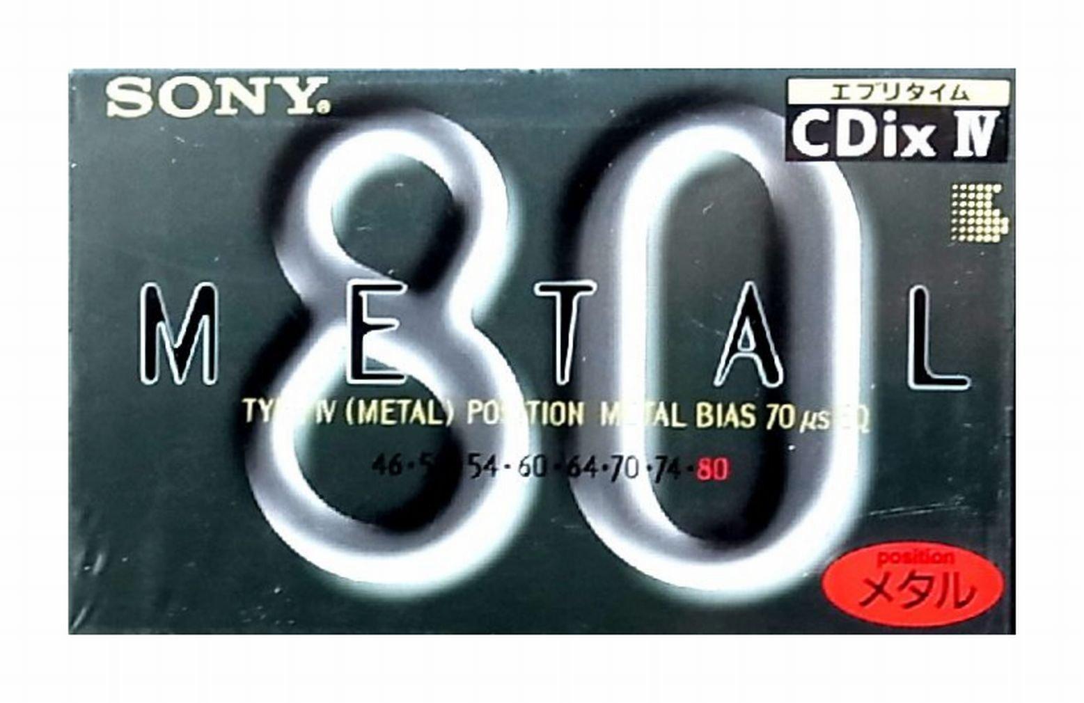 

Sony CDix IV Metal 80 Металлическая кассета C-80CDX4C
