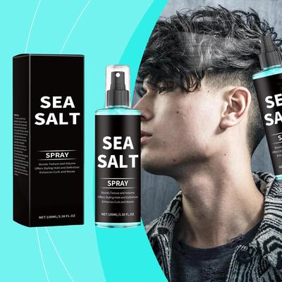 AMZ Spray Salino per Styling Capelli 100ml - Tenuta a lunga durata per ricci, spray per capelli rinfrescante per pigri.