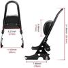 Davidson Sportster 1200 883 Sissy Bar with Backrest and Pad, Compatible with Sportster XL883, XLH883, XL1200, and XLH1200 (2004-2023)