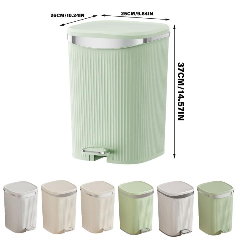 Pedal Waste Can for Effortlessly Refuse Handling, Step Trash Can for Busy Homemakers and Professional Garbage Bin