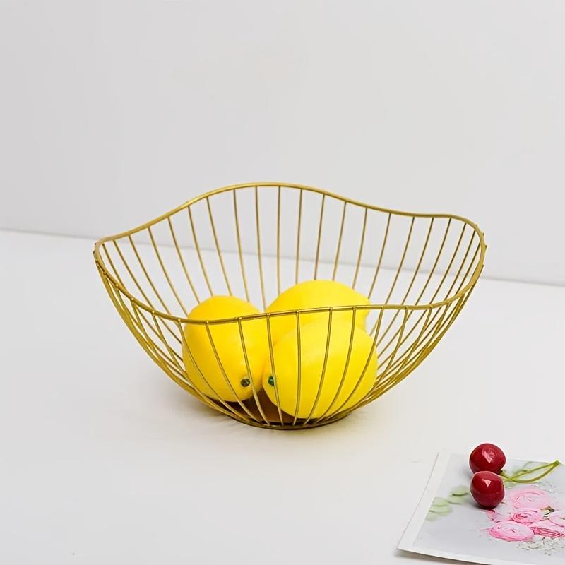 Metal Fruit Basket Nordic Wire Storage Bowl Countertop Organizer Kitchen Living Room Home Decor Fruit Plate