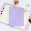 A5 A6 TransparentPaper Index Divider Cute 6 Holes For Binder Planner Notebook Stationery Notebook Paper Divider Accessories