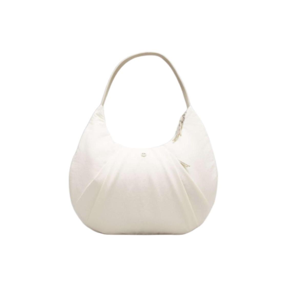 Lululemon Pleated 10L Brand Logo Wrinkle Detail Water-Resistant Shoulder Bag Women bags Light-Yellow Linen LW9EJRS-064771 Elf Yellow Raw Linen