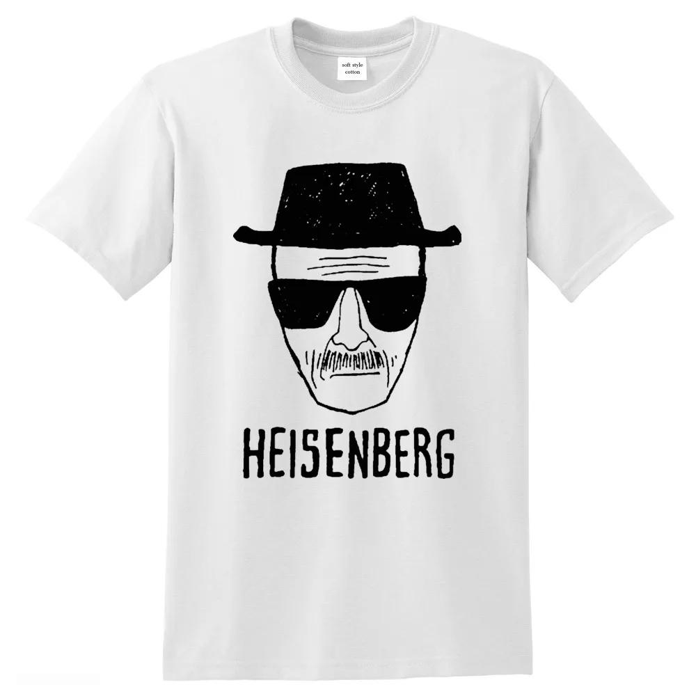 Tricou cool pentru bărbați Haine Breaking Bad Calitate superioară 100% bumbac larg Tricou imprimat Heisenberg casual pentru bărbați