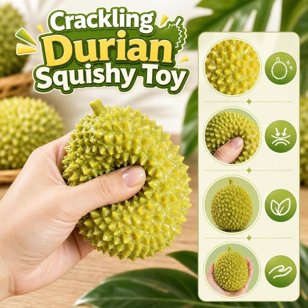 Crunchy Crackling Durian Squishy Toy Color-Changing Fruits Pinch Children's Gifts