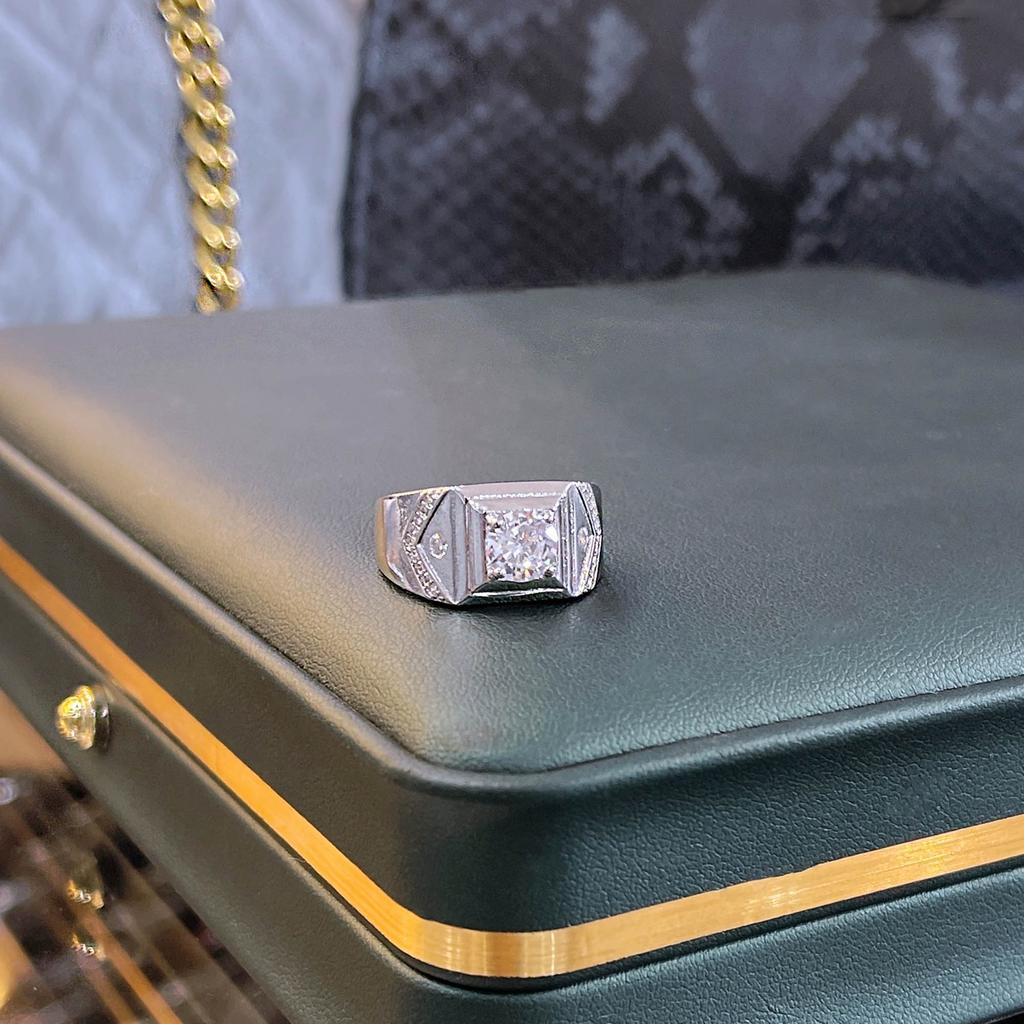 100 % Color Mens Finger Ring Bridal Bridal Bands Diamond Jewelry Bizuteria Origin Color  Jewelry Engagement Anel Box