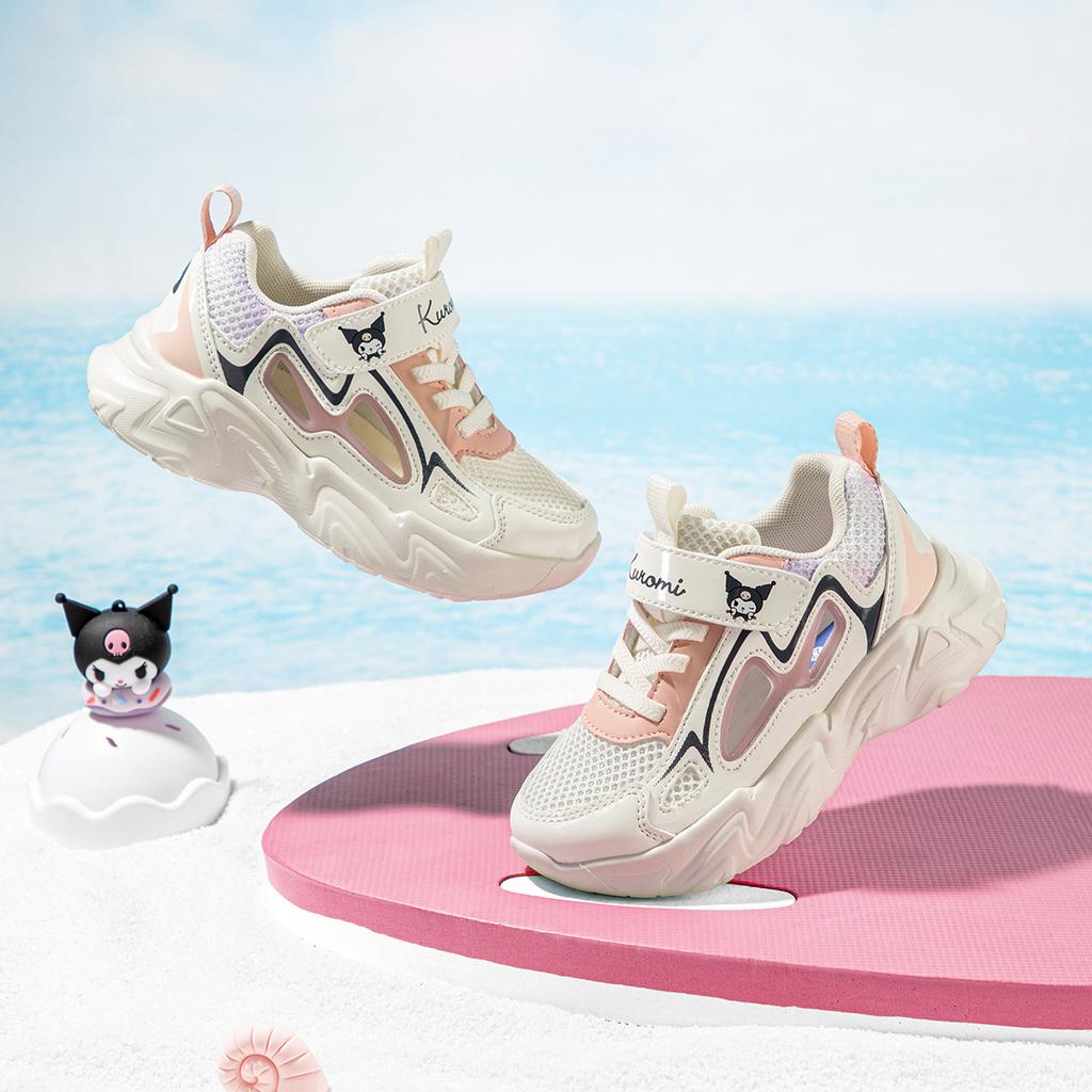 Kaiti Cat Children's Shoes, Girls' Sports Shoes, Spring New Collection, Kuromi Girls' Casual Shoes, Breathable Dad Shoes