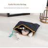 Korean Plaid Cotton Makeup Bag Large Capacity Zipper Cosmetic Storage Pouch Portable Travel Wash Bag For Girls Gift