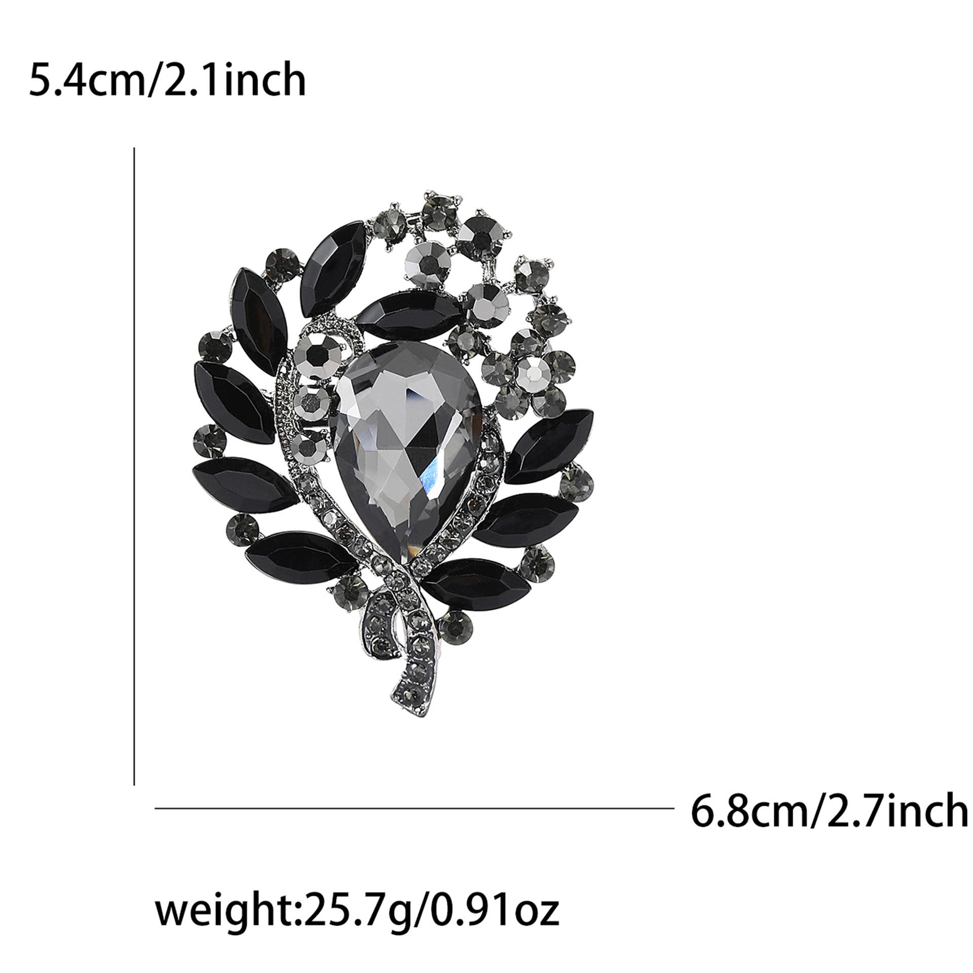 

Модная креативная брошь из сплава со стразами среднего размера из стекла, изысканная женская одежда, корсаж, ювелирные изделия, булавка