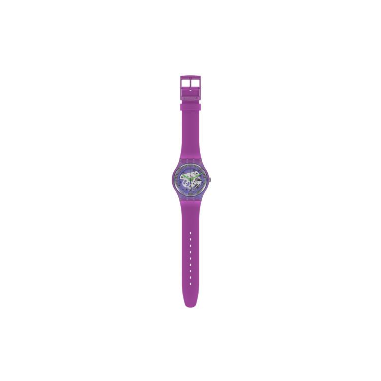 SWATCH Unisex 41mm Purple Watch SUOM115 SUOM115