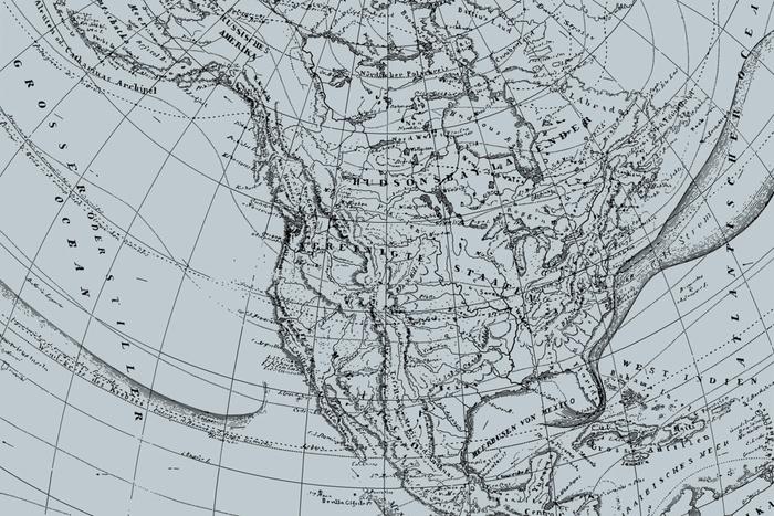 Photomural Old Map Smooth Vinyl 180x120