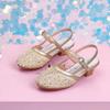 Girls Crystal Princess Sandals Kids Hollow Glitter Dress Shoes Toddler Little Child
