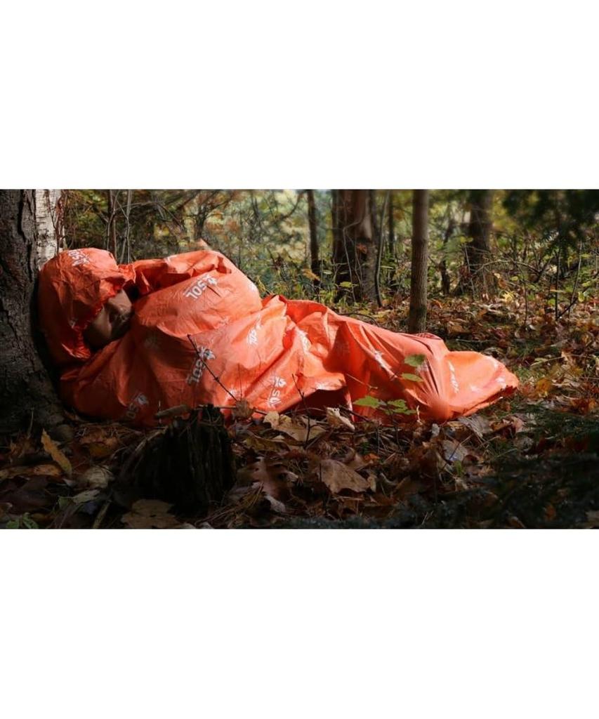 Japanese SOL New Escape Vivi Orange Breathable Sleeping Bag for Disaster and Emergency Vivisac [Official Product] Preparedness, Bivouac, Supplies,