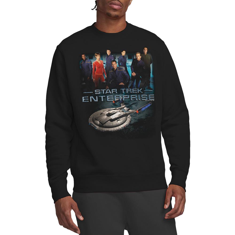 STAR TREK Unisex Adult Enterprise Crew Sweatshirt