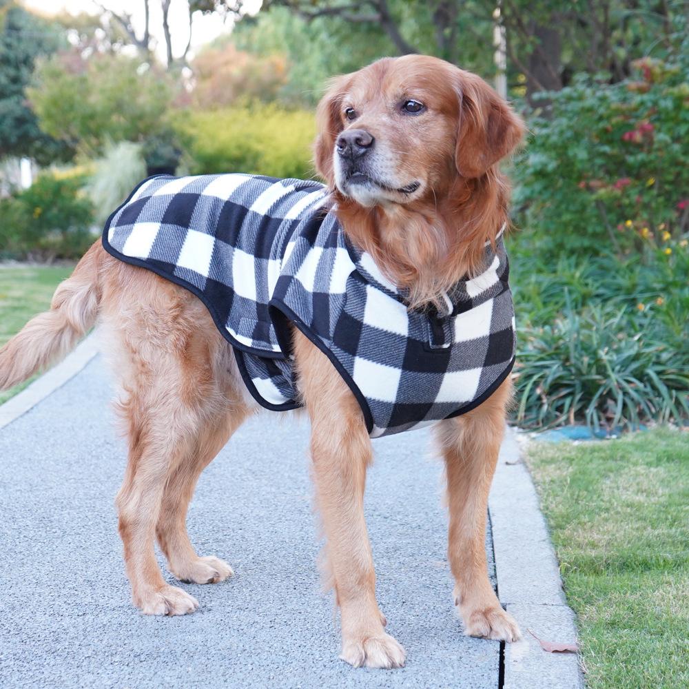 Chongtapet Pet Dog Vest Teddy Corgi Plaid Clothes Winter Warm Universal Dog Jacket