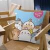 Anime Cute M-Molang Maple Design Cushion Cover Happy Autumn Harvest decor Holiday Decorati Pillow Cover