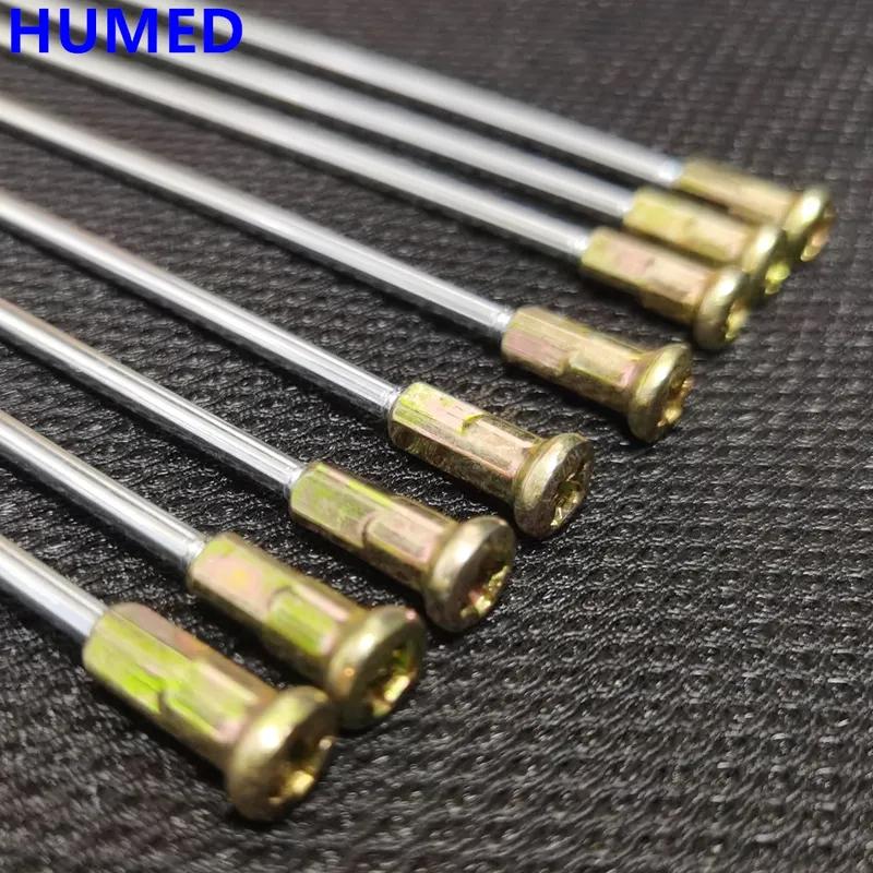 36pcs/lot 9G Diameter 3.5mm Round Body J-bend Motorcycle Spokes Material 45# Steel Equal Diameter E-bike Spokes