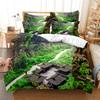 Building Famous Landscape Bedding Set For Bedroom Soft Bedspreads For Bed Home Comfortable Polyester Duvet Cover With Pillowcase