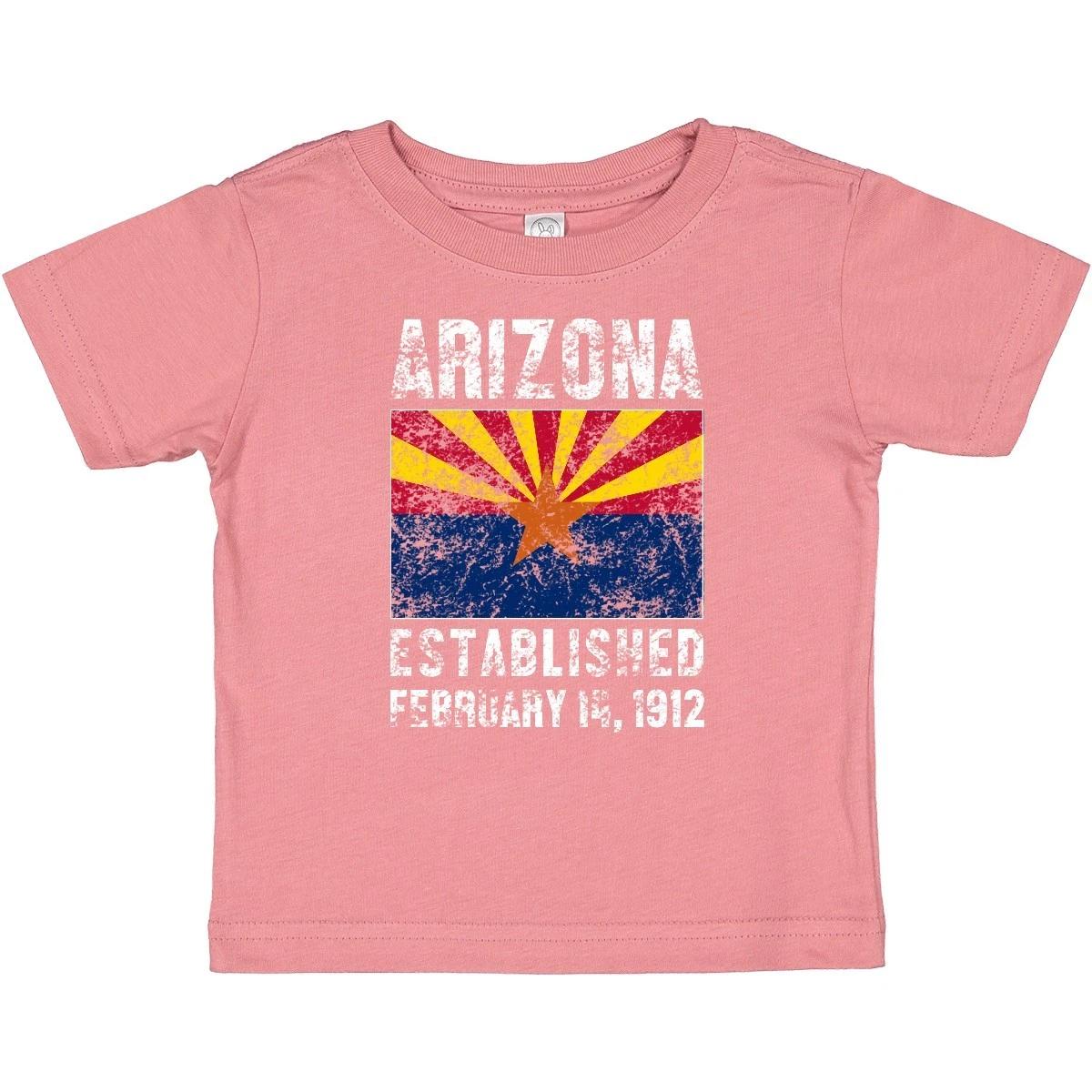Inktastic Established February 14, 1912 Arizona Flag Baby T-Shirt State Home 140