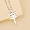 Stainless Steel Geometric Symbol Pendant Necklace Minimalist Gold Silver Hip Hop Jewelry for Men Women
