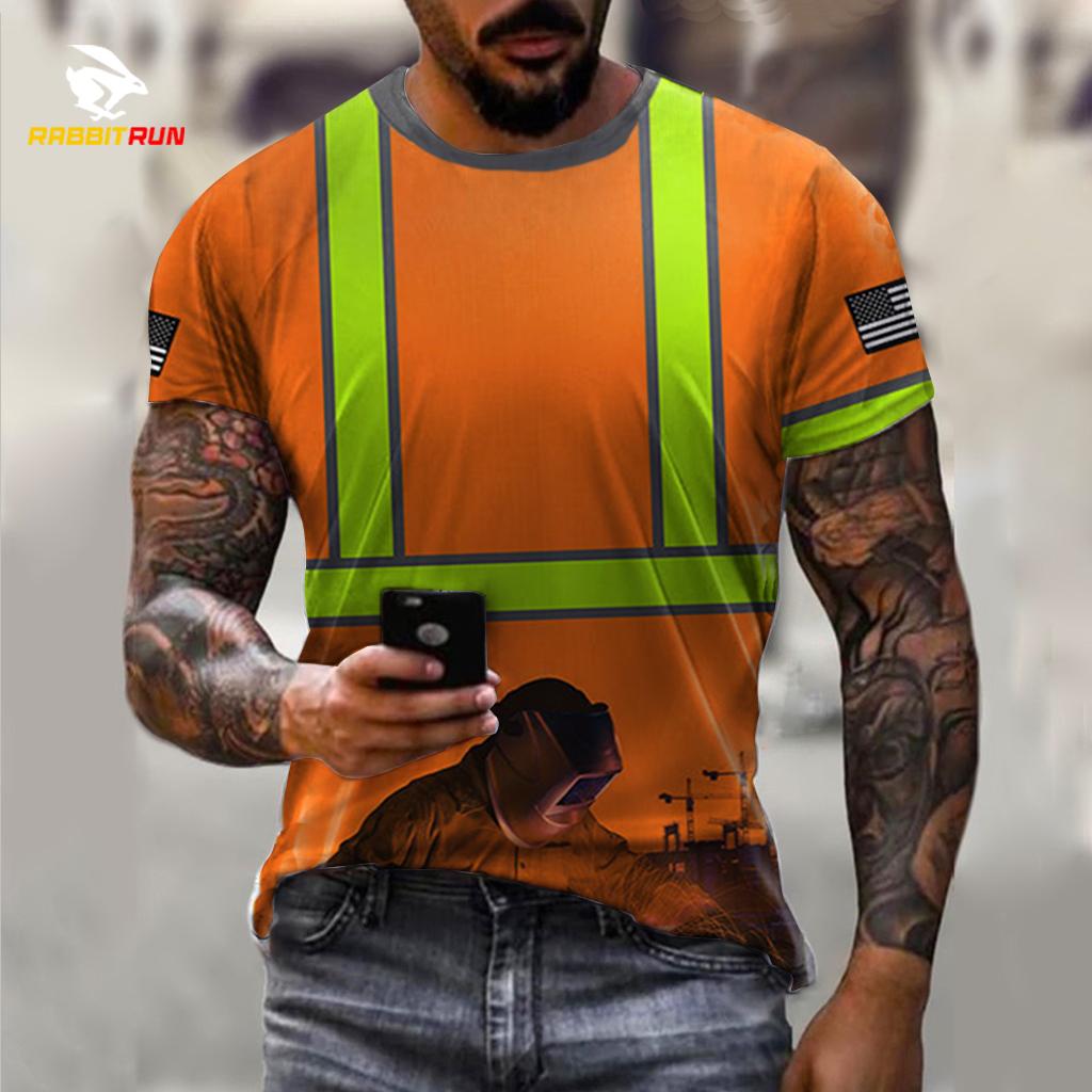 Tricou grafic Tricou pentru bărbați cu sudor pentru bărbați Îmbrăcăminte Cămașă grafică supradimensionată Imprimat 3D cu mânecă scurtă Topuri casual de vară