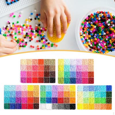 5 Schachteln Perlen-Set 2,6 mm Künstlerbedarf Puzzle-Spielzeug Eisen-Set für Kunsthandwerk Erwachsene