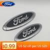 Car Sticker 2026 Ford New 2025 Hot 1pcs 3D for Ford Black 115mm 150mm Car Front Head Hood Bonnet Emblem Rear Tail Bumper Trunk S