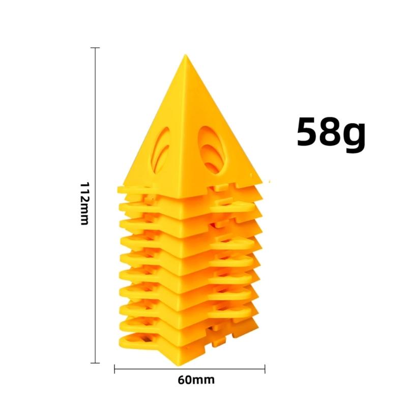 38Pcs Pyramid Painting Stands Plastic Mini Paint Stand Painting Triangle Stand Set High Strength Canvas Support