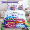 Popples 3pcs Bedding Set Duvet Cover Closure Includes 1 Duvet Cover & 2 Pillowcases for All Seasons Bedroom Home Dorm Decor