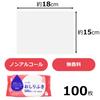Yamato Bussan Body Wipes for Adults, 100 Sheets, Approx. 15 X 18 Cm, Alcohol-Free, Fragrance-Free, Disposable, for Disaster Preparedness and Care