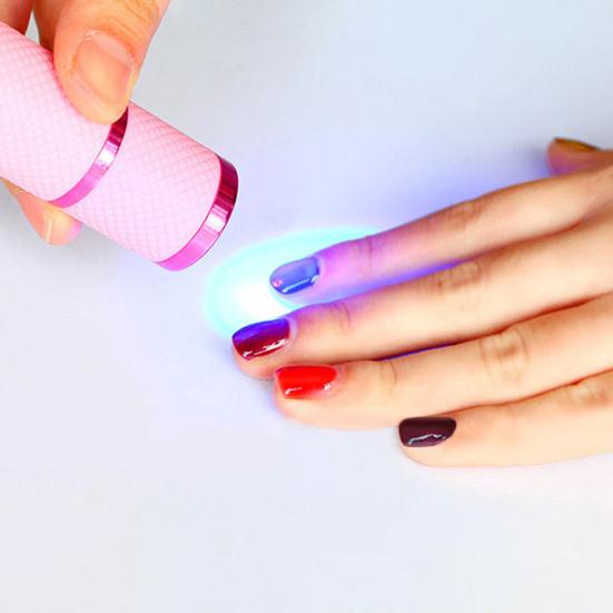 

Легкий фонарик для сушки геля, низкое энергопотребление, безвредный синий