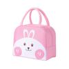Insulated Lunch Bag with Cartoon Animal Design Portable Handheld Thermal Lunch Box for Work School Outdoor Use