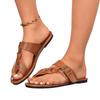 New Style Woven Flat Shoes for Women with LACES Lightweight and Casual Beach Flip-flops