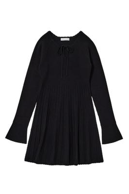 Moussy PICO RIBBON Mini Size Black Dress, 010IA373-6371, Women's, 1,