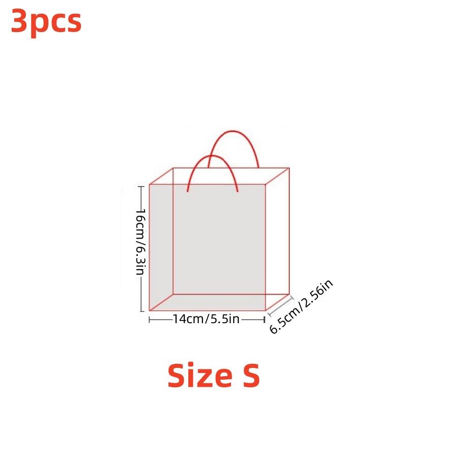 3pcs gift packaging bags retro navy paper bags fashionable business handbags clothing stores jewelry stores gift bags