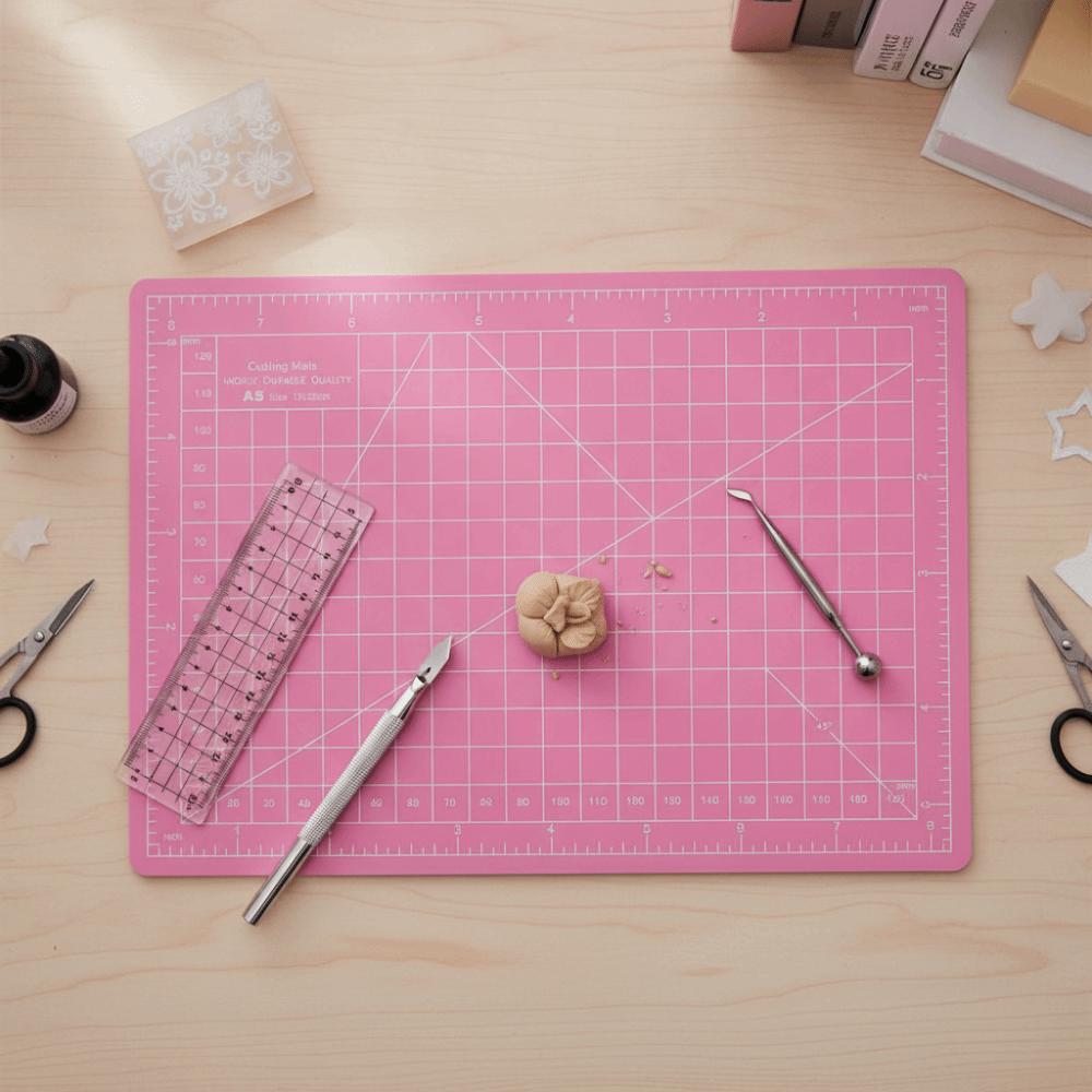 4pcs Scale Grid A5 Cutting Mat A5 Size Craft Cutting Pad Precision Cutting Mat  For Crafting
