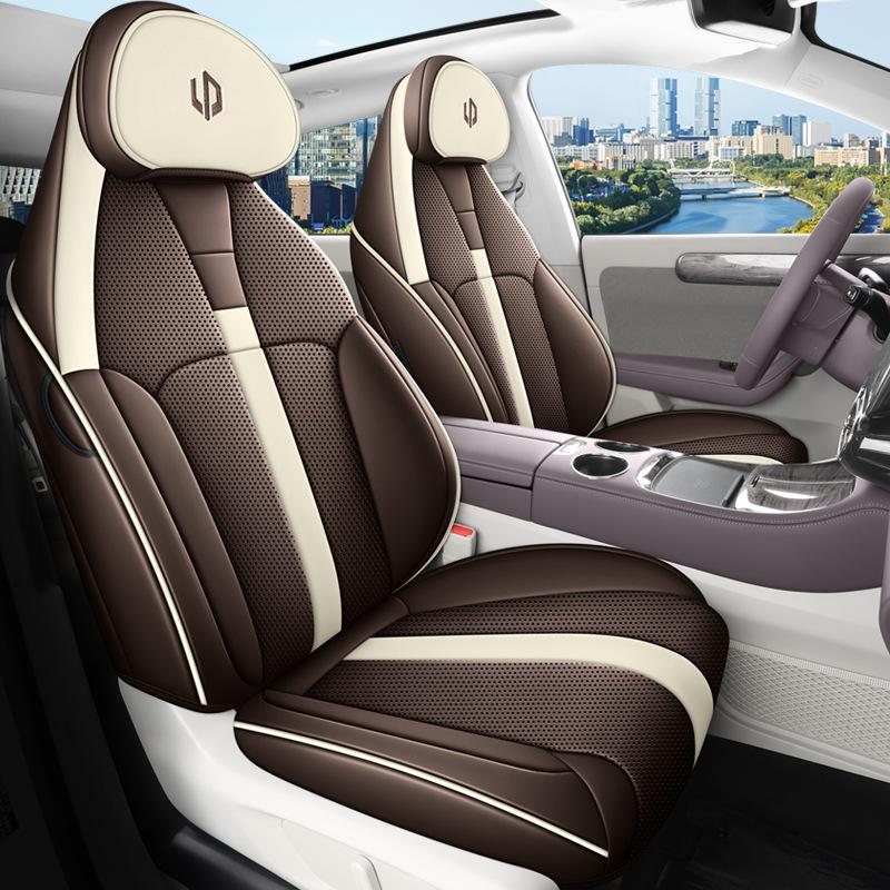 

Leapmotor C11 Full Leather Cartoon Seat Cover: Full Coverage, All-Season Use Rear Half Wrap