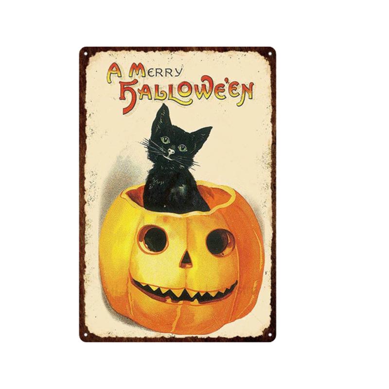 Christmas Santa Claus Pet Dog & Cat Tin Sign Wall Art Painting Vintage Decor Poster Metal Signs Bar Cafe Pet Store Home Decor